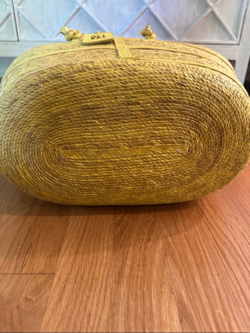 Altuzarra Yellow Braided-Handle Straw Tote - Picture 2 of 7